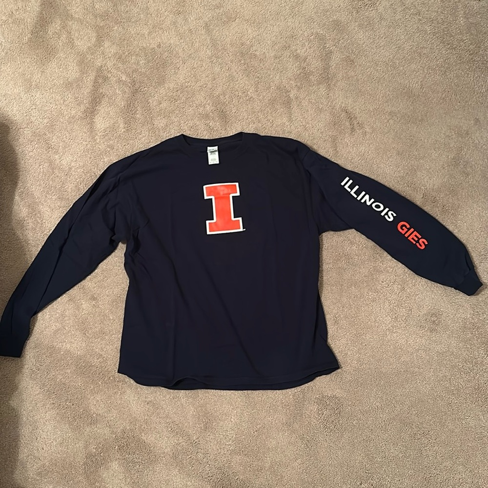 University of Illinois Gies College of Business long sleeve shirt, size XL